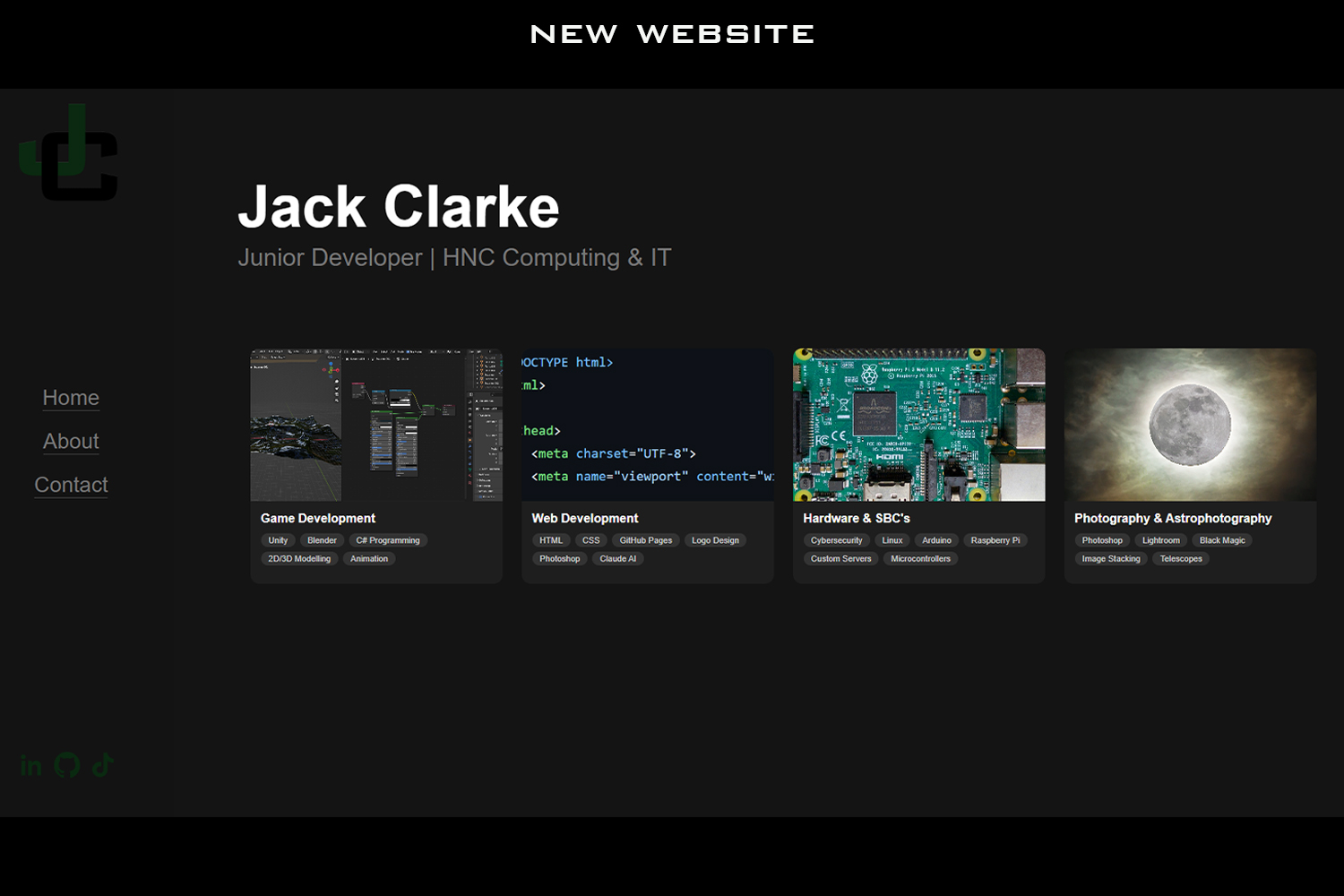 New Website Screenshot